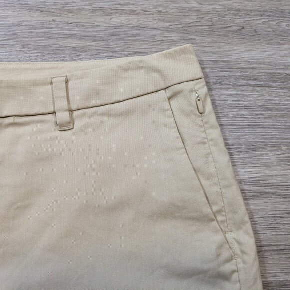 Lululemon Men's 36 Commission Short Relaxed Qwick Oxford White Tofino Sand Golf - Picture 4 of 9